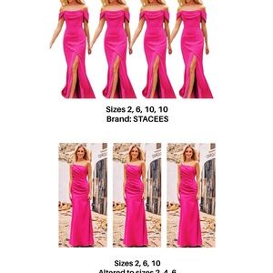 Bright Pink Bridesmaid Dresses (Fuchsia) - STACEES